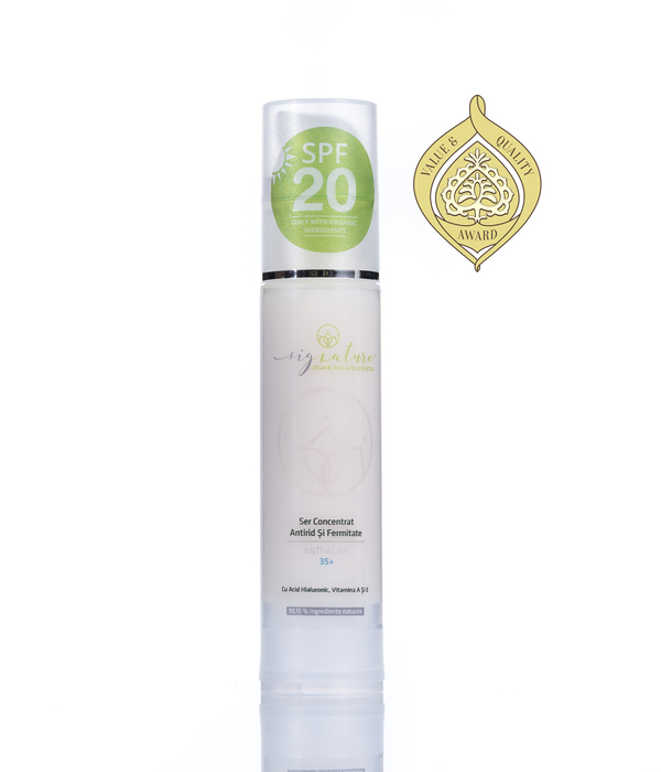 35+ Ránctalanító és Bőrfeszesítő Szérum, Hialuronsavval, A és E Vitaminokkal - 50 ml