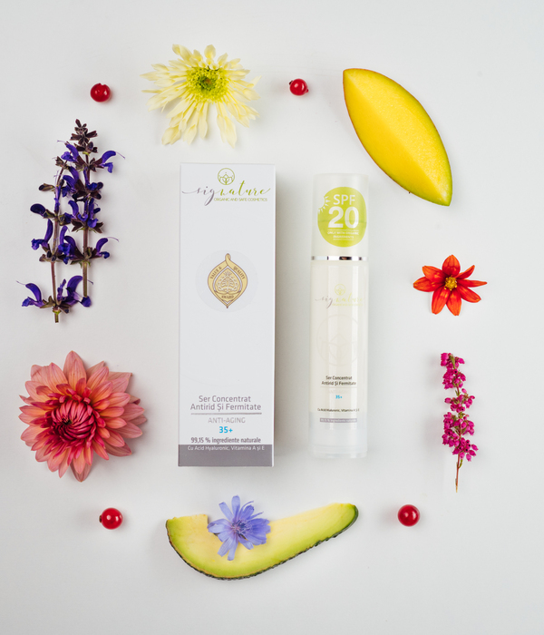 35+ Ránctalanító és Bőrfeszesítő Szérum, Hialuronsavval, A és E Vitaminokkal - 50 ml