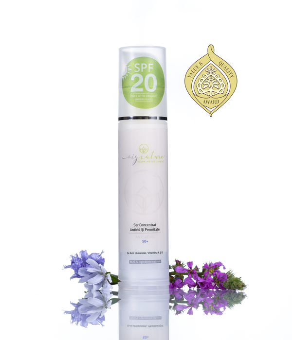 Concentrated Firming and Anti-Aging Serum 50+ with Hyaluronic Acid and Vitamins A and E - 50 ml