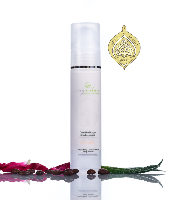 Cremă hidratantă de noapte pt. ten gras și mixt  