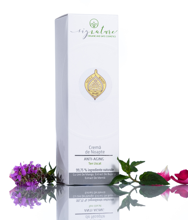 Cremă hidratantă de noapte pt. ten uscat 