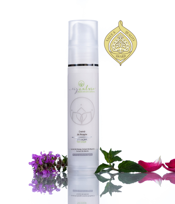 Cremă hidratantă de noapte pt. ten uscat 